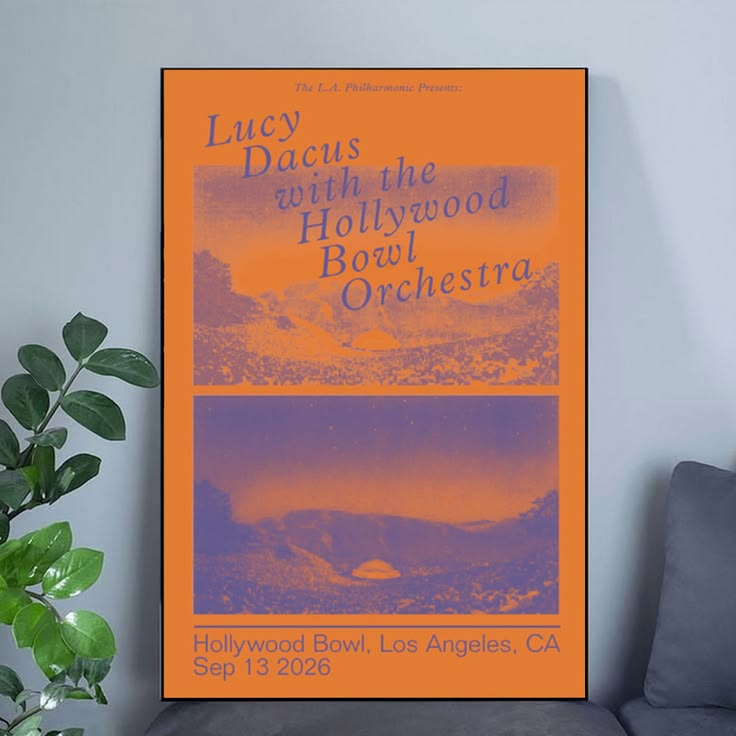 Lucy Dacus with the Hollywood Bowl Orchestra 2026 Poster Unframed Size 24''x36''