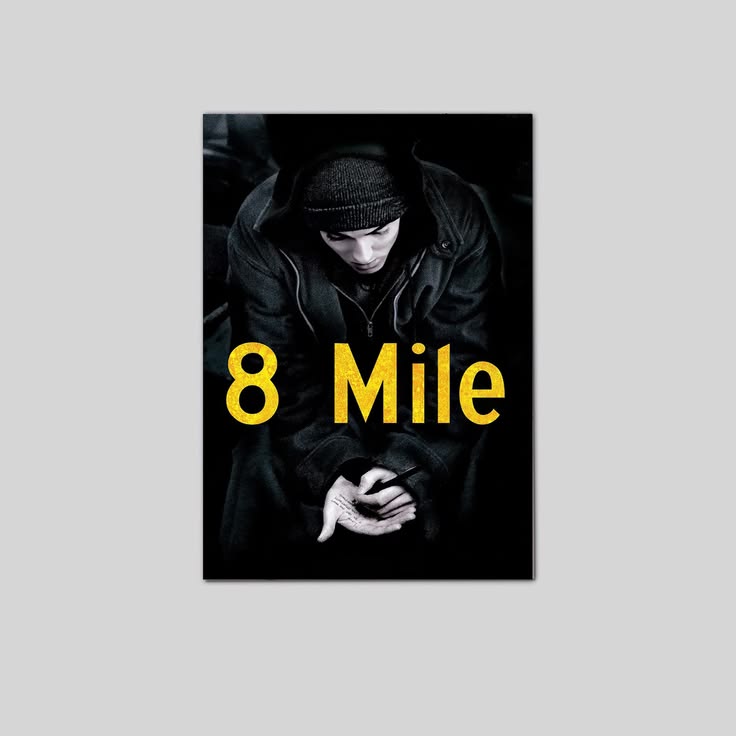 8 Mile Classic Movie Poster Film Collectibles Vintage Home Decor Poster Unframed Size 24''x36''