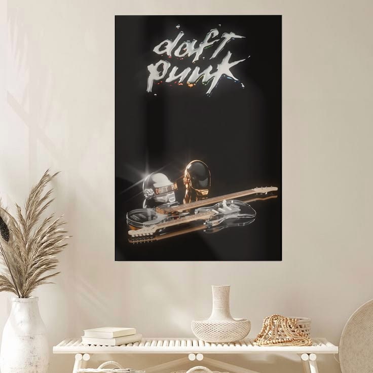 Daft Punk Discovery Iconic Electronic Album Wall Art House Aesthetic Poster Unframed Size 24''x36''
