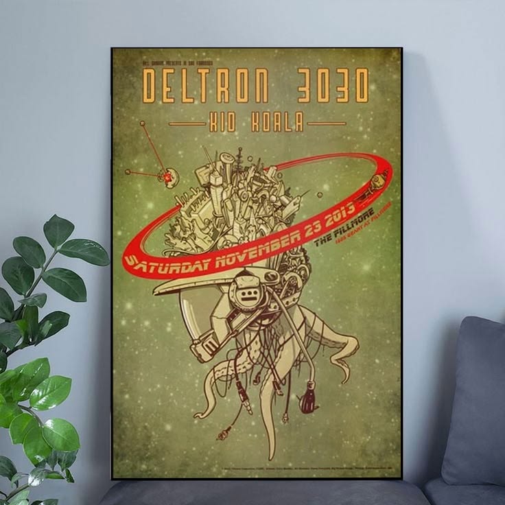 Deltron 3030 Kid Koala Fillmore SF Poster F1236 Conor Buckley Poster Unframed Size 24''x36''