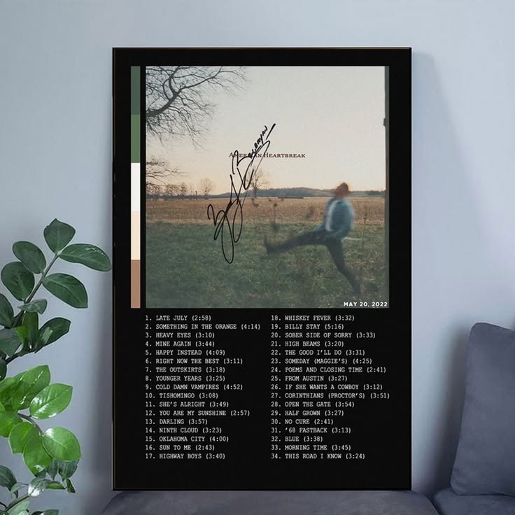 Zach Bryan Wall Art Poster Unframed Size 24''x36''