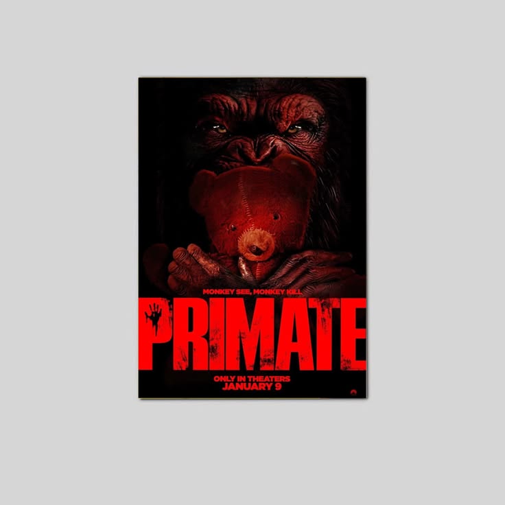 Primate 2026 Movie Poster Unframed Size 24''x36''