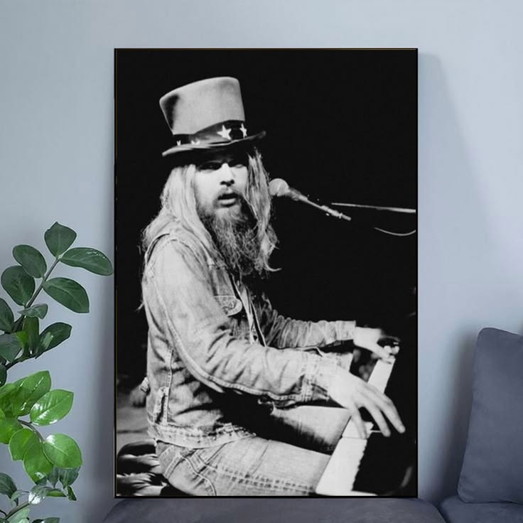Music Legend LEON RUSSELL Glossy 8x10 Photo Singing Print Rock Poster Unframed Size 24''x36''