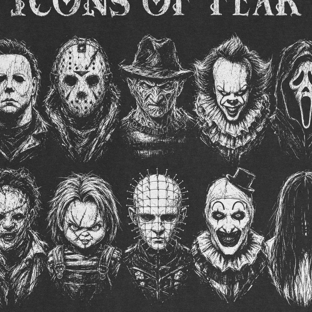 Icons of Fear Tee – Horror Villains Shirt