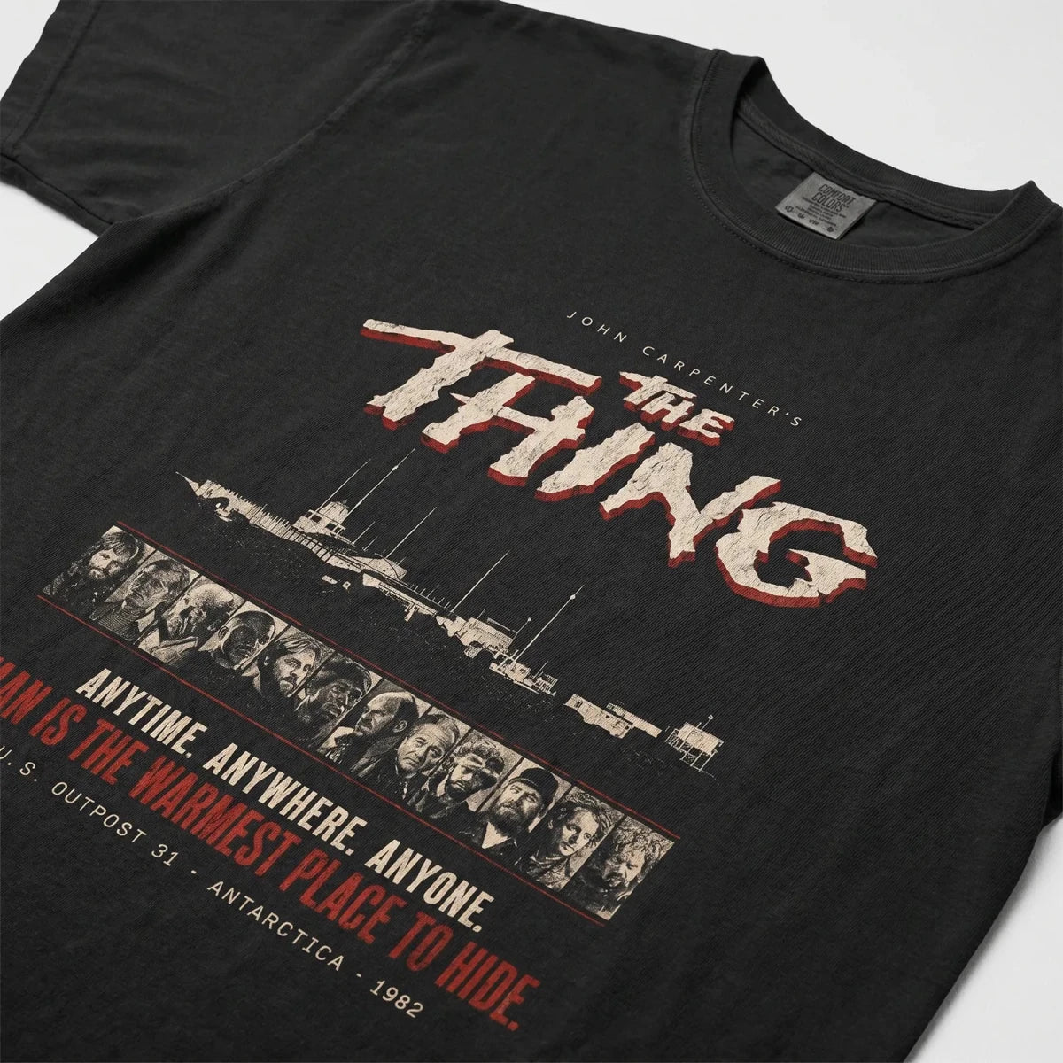 The Thing 1982 Tee – Man Is The Warmest Place To Hide Shirt