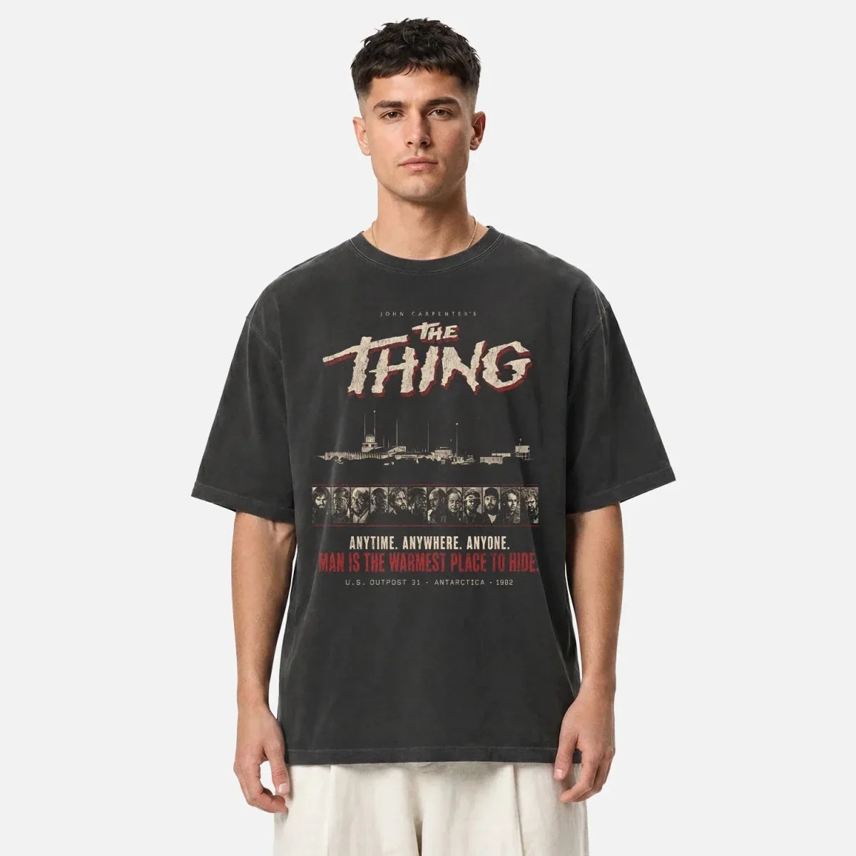 The Thing 1982 Tee – Man Is The Warmest Place To Hide Shirt