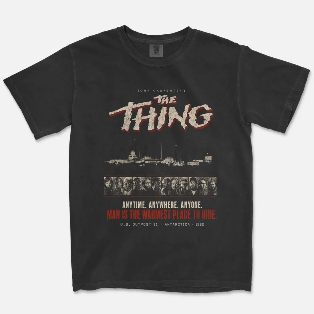 The Thing 1982 Tee – Man Is The Warmest Place To Hide Shirt