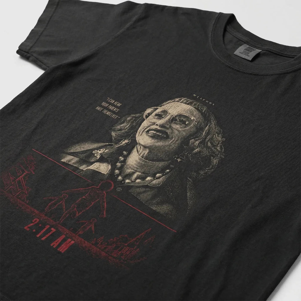 Aunt Gladys Tee – Weapons 2025 Horror Film Shirt