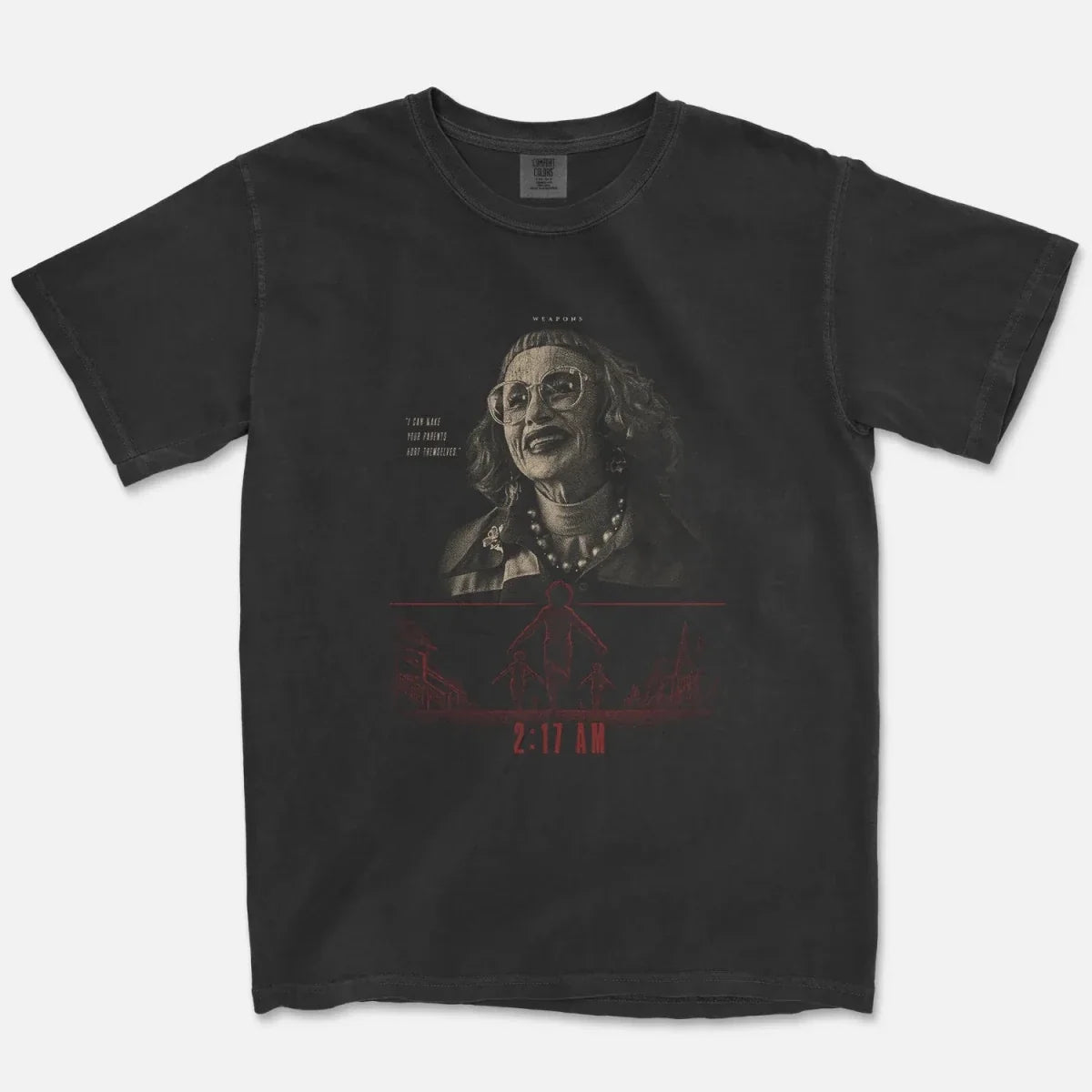 Aunt Gladys Tee – Weapons 2025 Horror Film Shirt
