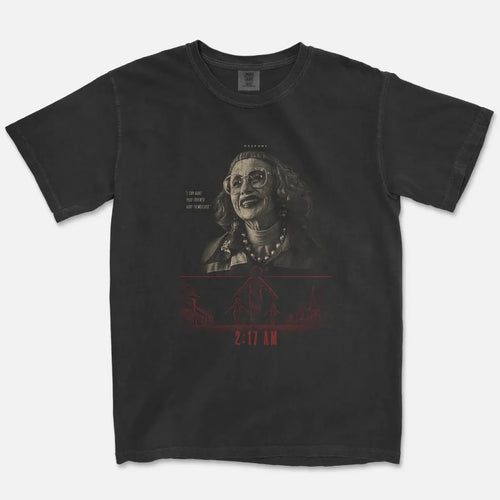 Aunt Gladys Tee – Weapons 2025 Horror Film Shirt
