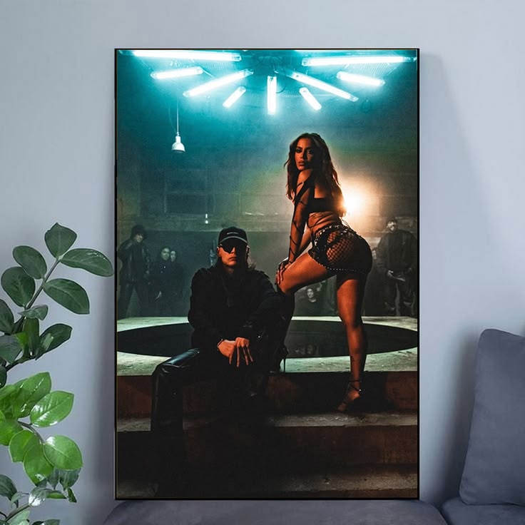 Peso Pluma And Anitta Celebrity Musician Song Album Wall Art Poster Unframed Size 24''x36''