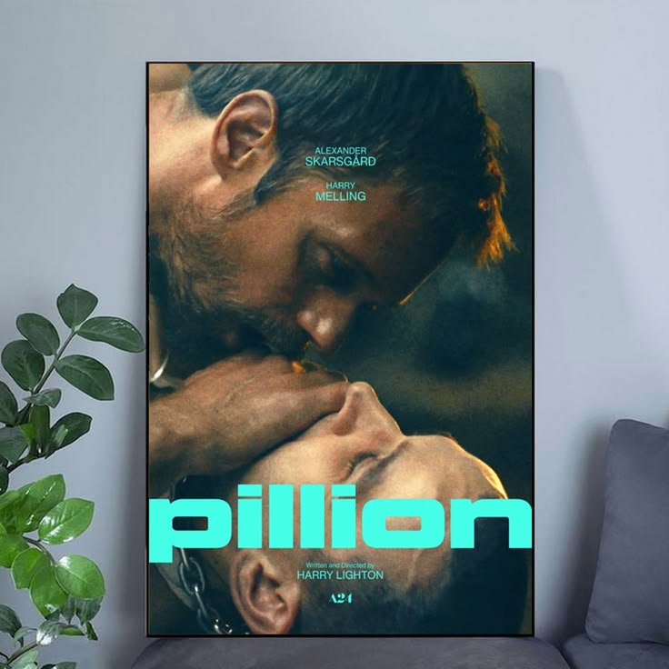 Pillion 2026 Movie Poster Alexander Skarsgard & Harry Melling Poster Unframed Size 24''x36''