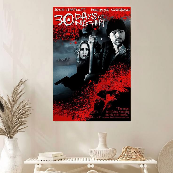 30 Days of Night Vintage Wall Art Frameless Home Theater Decor Poster Unframed Size 24''x36''