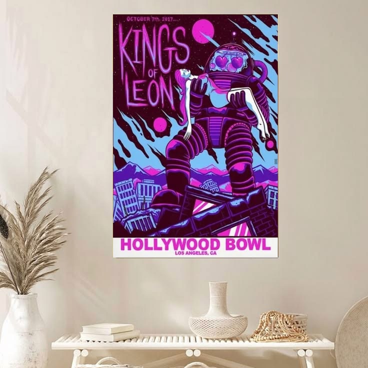Kings Of Leon Gig Poster Home Deco Poster Unframed Size 24''x36''