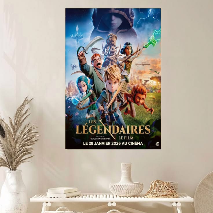 Les Legendaires Le Film 2026 Fantasy Movie Poster Unframed Size 24''x36''