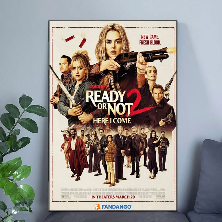 Ready Or Not 2 Movie Poster 2026 Home Decor Poster Unframed Size 24''x36''