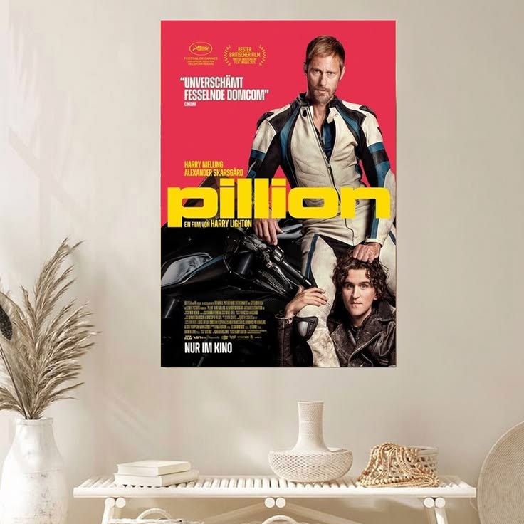 Pillion Motorcycle Drama Character Movie Poster Unframed Size 24''x36''