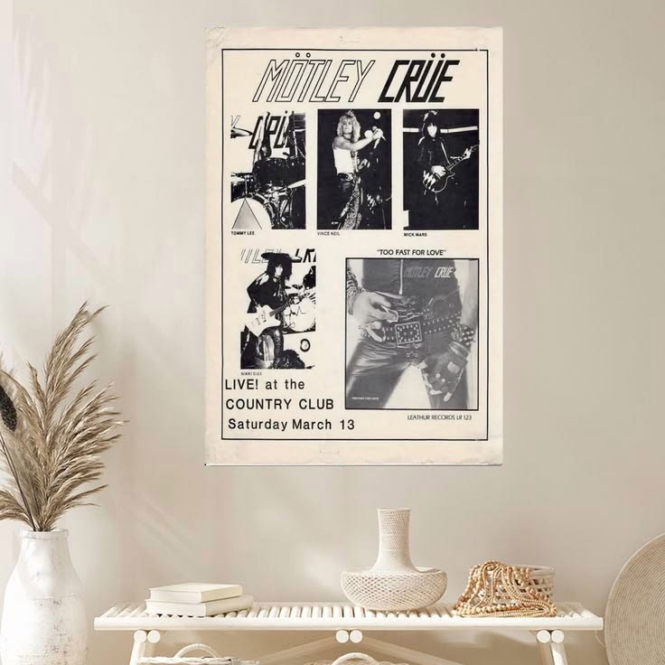 Motley Crue Lie! at the COUNTRY CLUB 2026 Tour Poster Unframed Size 24''x36''