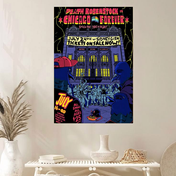 JEFF ROSENSTOCK Death Rosenstock in Chicago Forrever Tour 2026 Poster Unframed Size 24''x36''