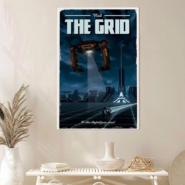 The Grid (Tron: Legacy) Travel Retro Movie Wall Art Poster Unframed Size 24''x36''