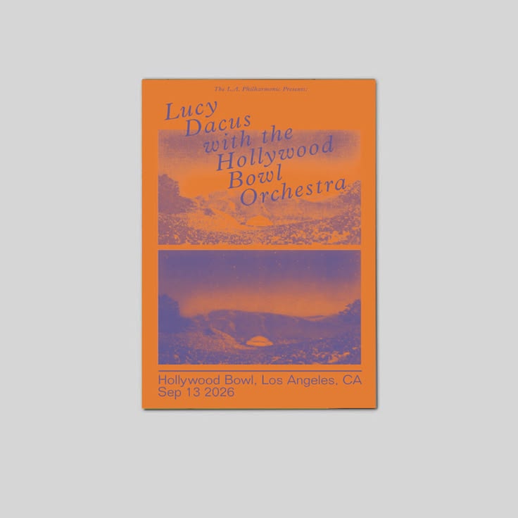 Lucy Dacus with the Hollywood Bowl Orchestra 2026 Poster Unframed Size 24''x36''