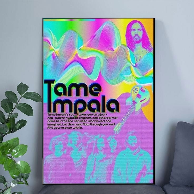 Tame Impala Poster Wall Art Poster Unframed Size 24''x36''