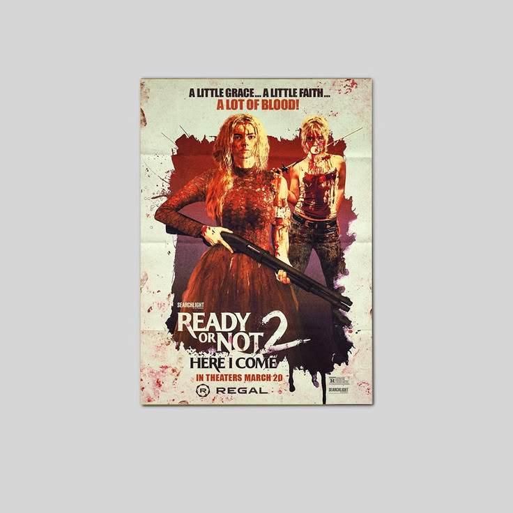 Ready Or Not 2 Movie Poster 2026 Samara Weaving Kathryn Newton Thriller Poster Unframed Size 24''x36''