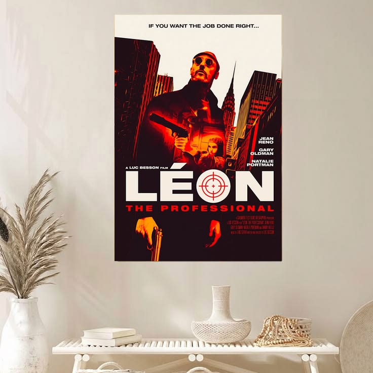 Leon The Professional Movie Poster Natalie Portman Poster Unframed Size 24''x36''