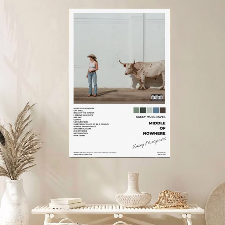 Kacey Musgraves Middle of Nowhere Album Cover Poster Wall Art Poster Unframed Size 24''x36''