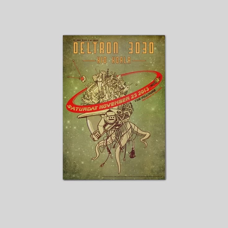Deltron 3030 Kid Koala Fillmore SF Poster F1236 Conor Buckley Poster Unframed Size 24''x36''