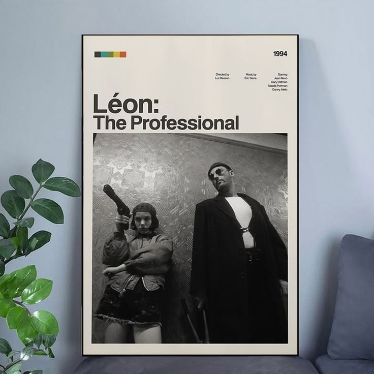Leon The Professional 1994 Classic Crime Thriller Movie Poster Unframed Size 24''x36''