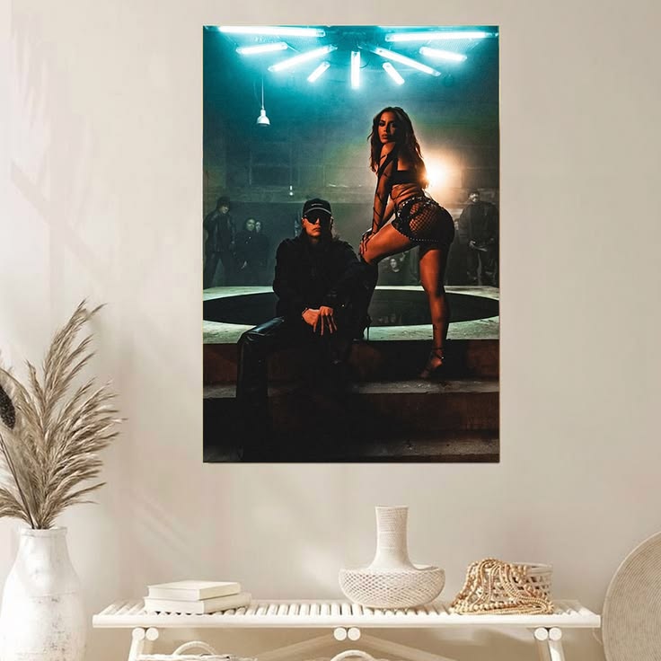 Peso Pluma And Anitta Celebrity Musician Song Album Wall Art Poster Unframed Size 24''x36''