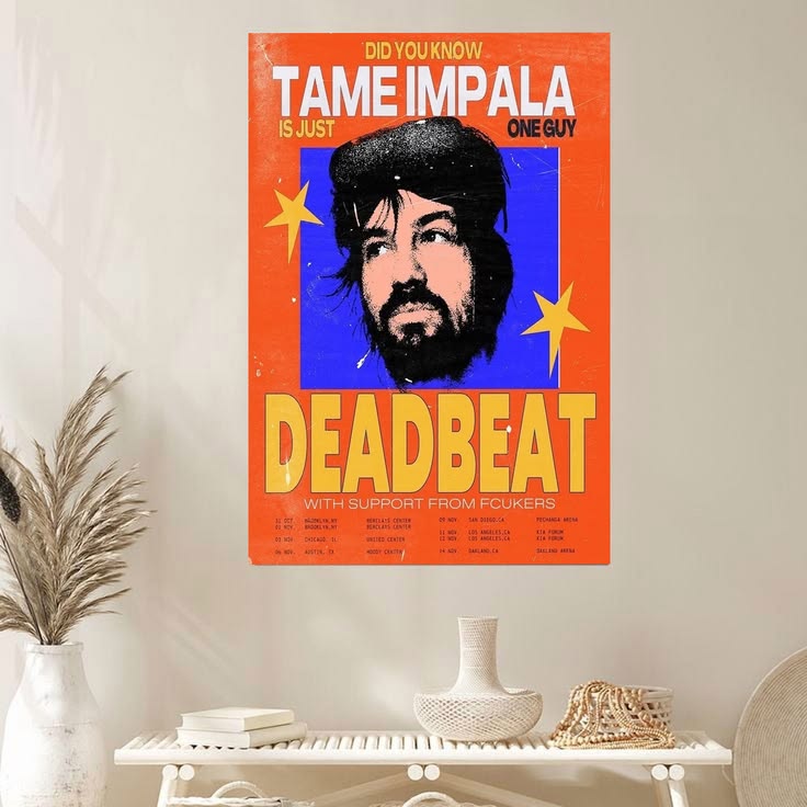 Tame impala concept Poster Unframed Size 24''x36''