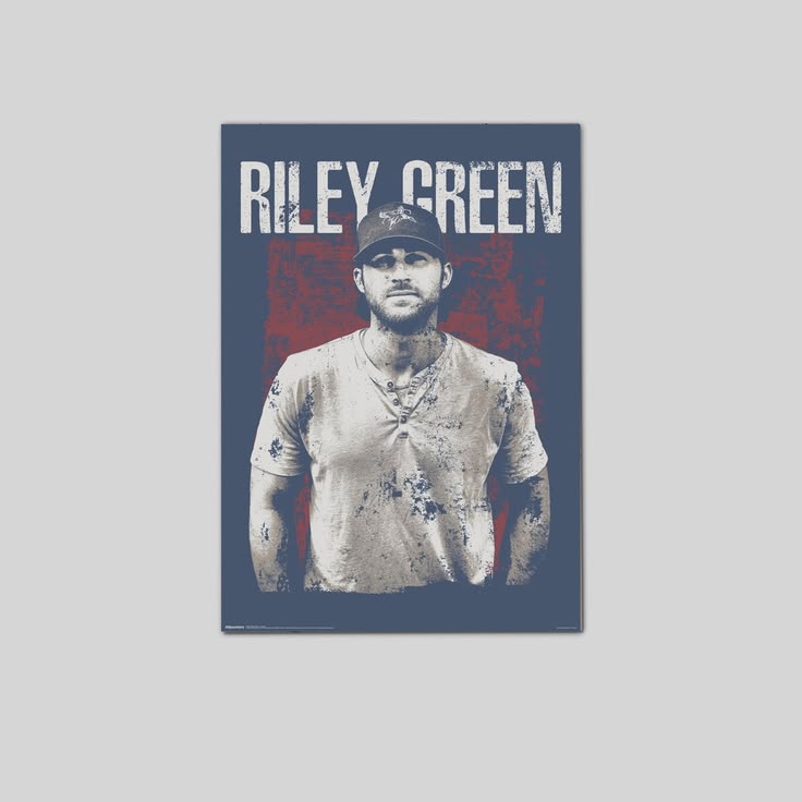 Riley Green Grunge Wall Poster Unframed Size 24''x36''