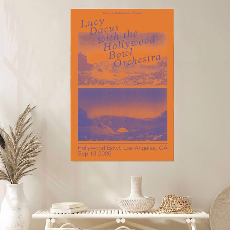 Lucy Dacus with the Hollywood Bowl Orchestra 2026 Poster Unframed Size 24''x36''