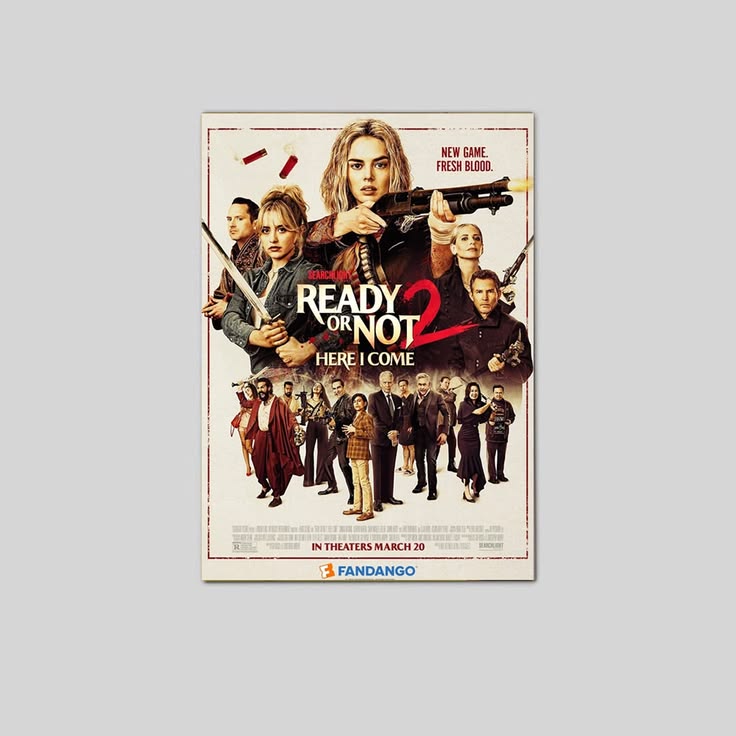 Ready Or Not 2 Movie Poster 2026 Home Decor Poster Unframed Size 24''x36''